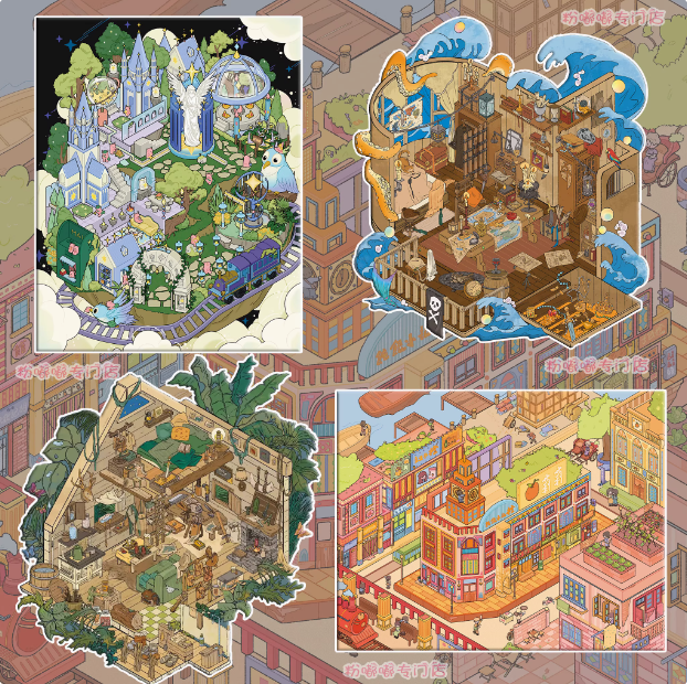 Lily’s Exploration Series III - Street of 1920s | Captain’s Room | Stellar Isle | Hunter’s Cabin