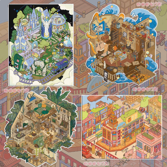 Lily’s Exploration Series III - Street of 1920s | Captain’s Room | Stellar Isle | Hunter’s Cabin