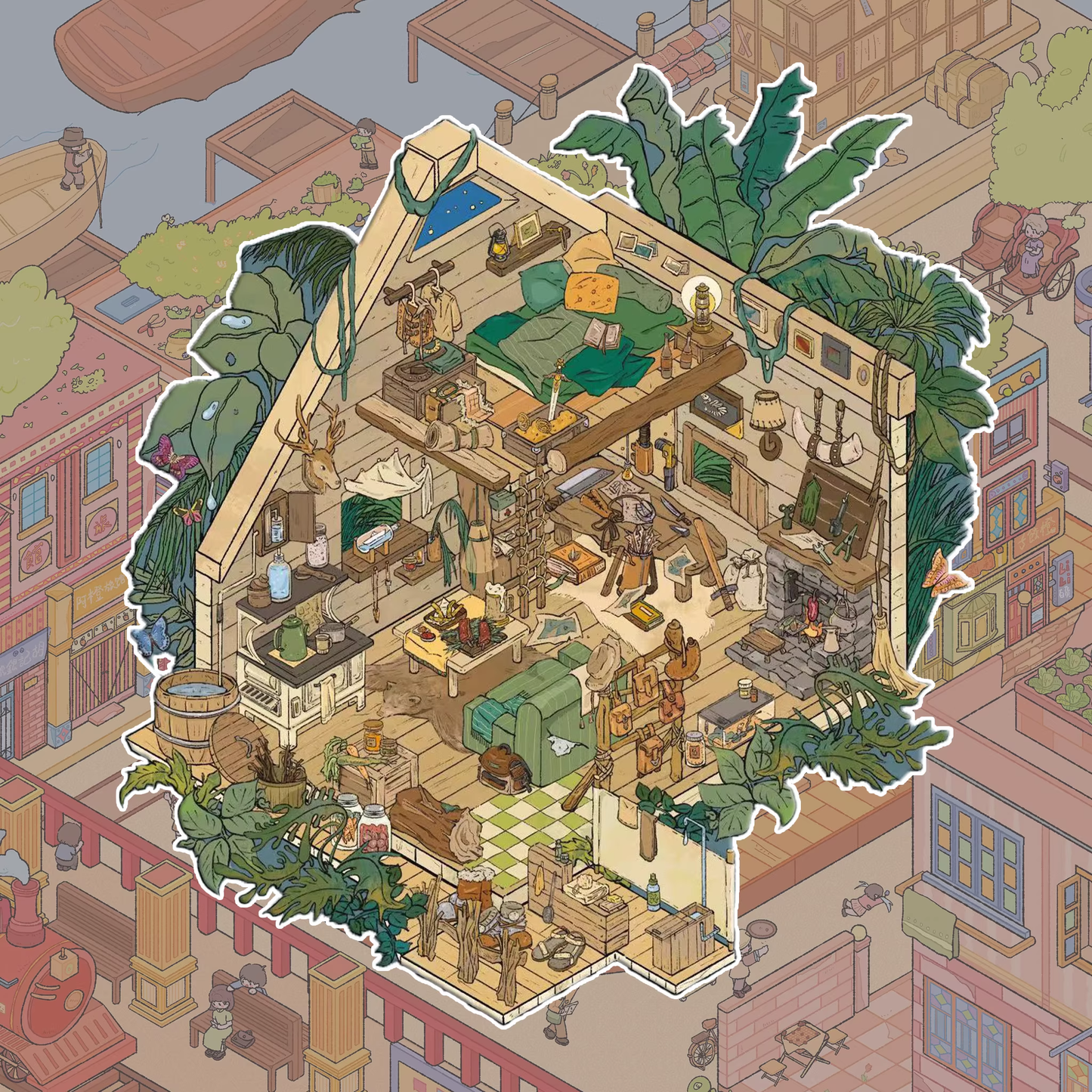 Lily’s Exploration Series III - Street of 1920s | Captain’s Room | Stellar Isle | Hunter’s Cabin